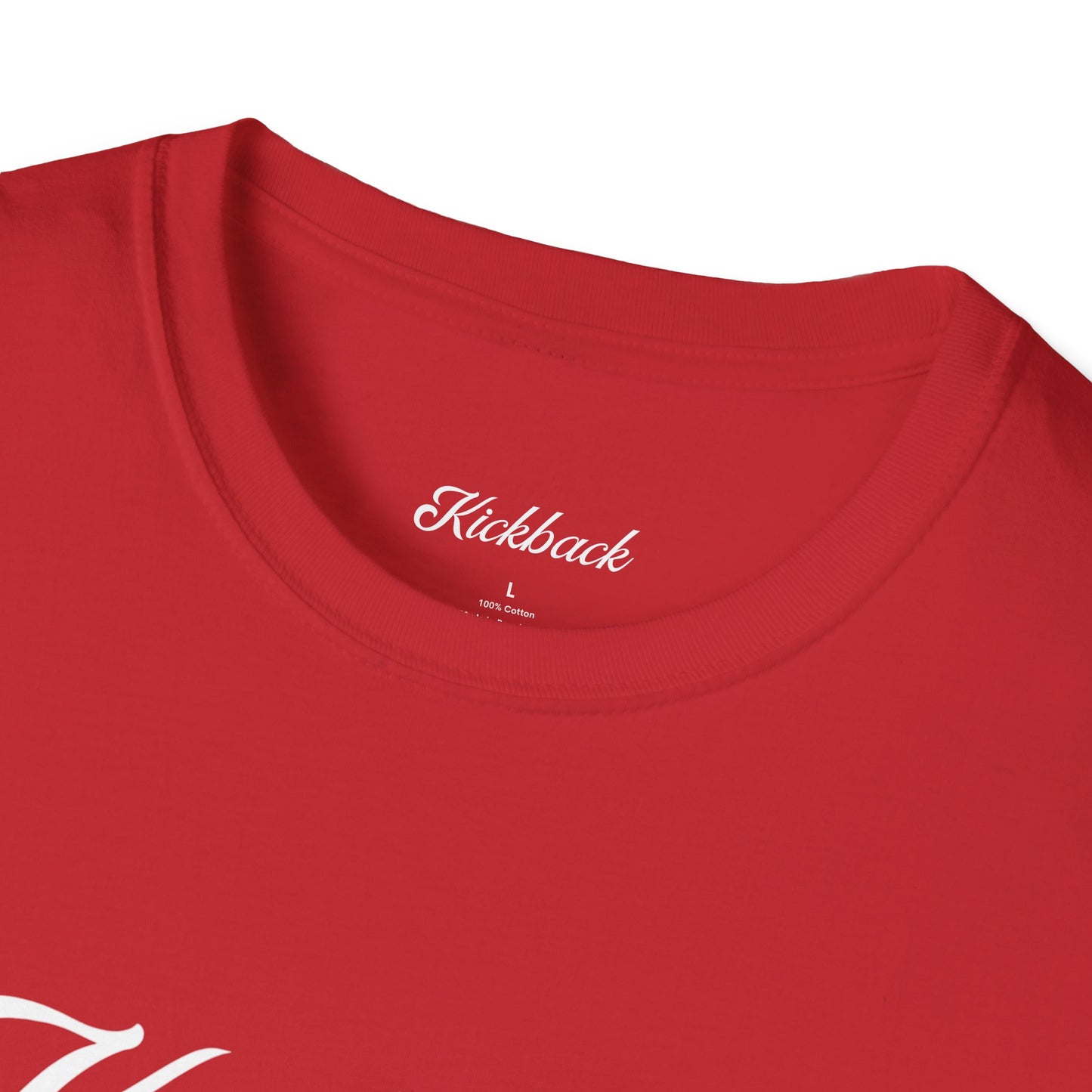 Red Kickback Script Logo T-Shirt