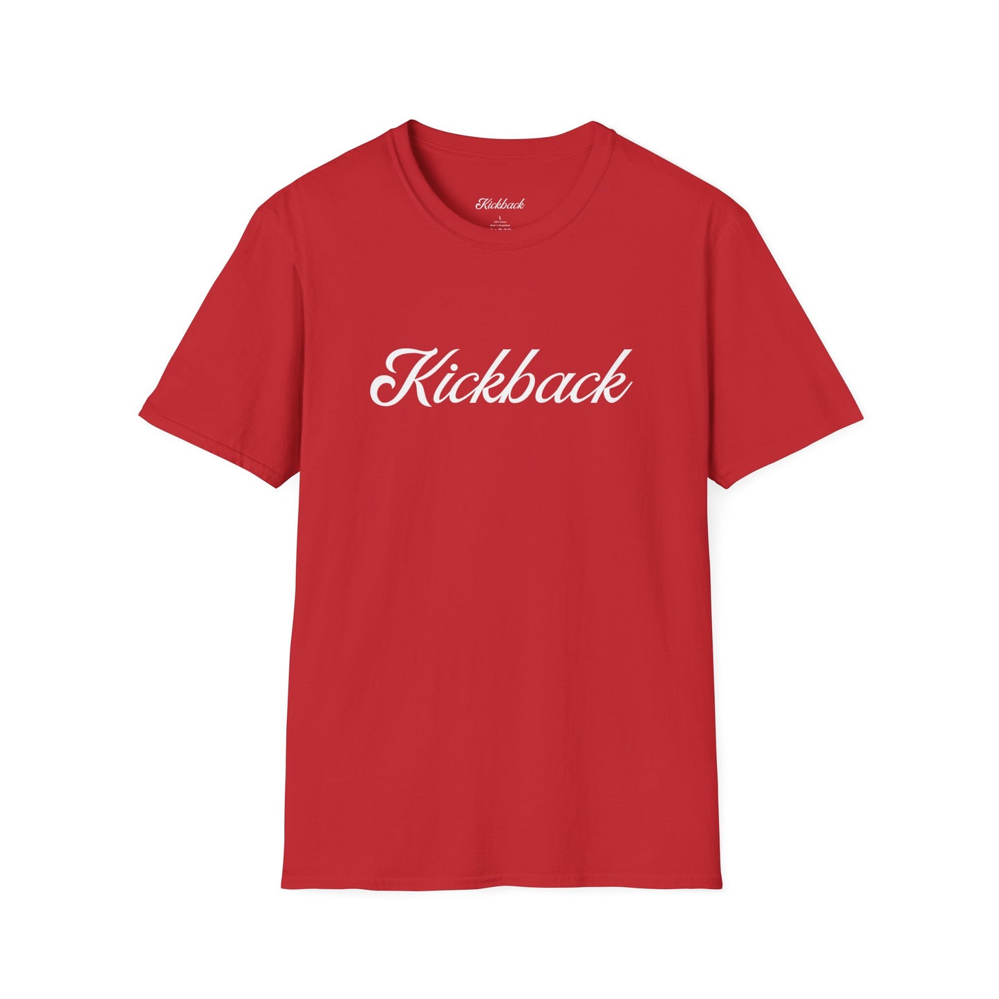 Red Kickback Script Logo T-Shirt