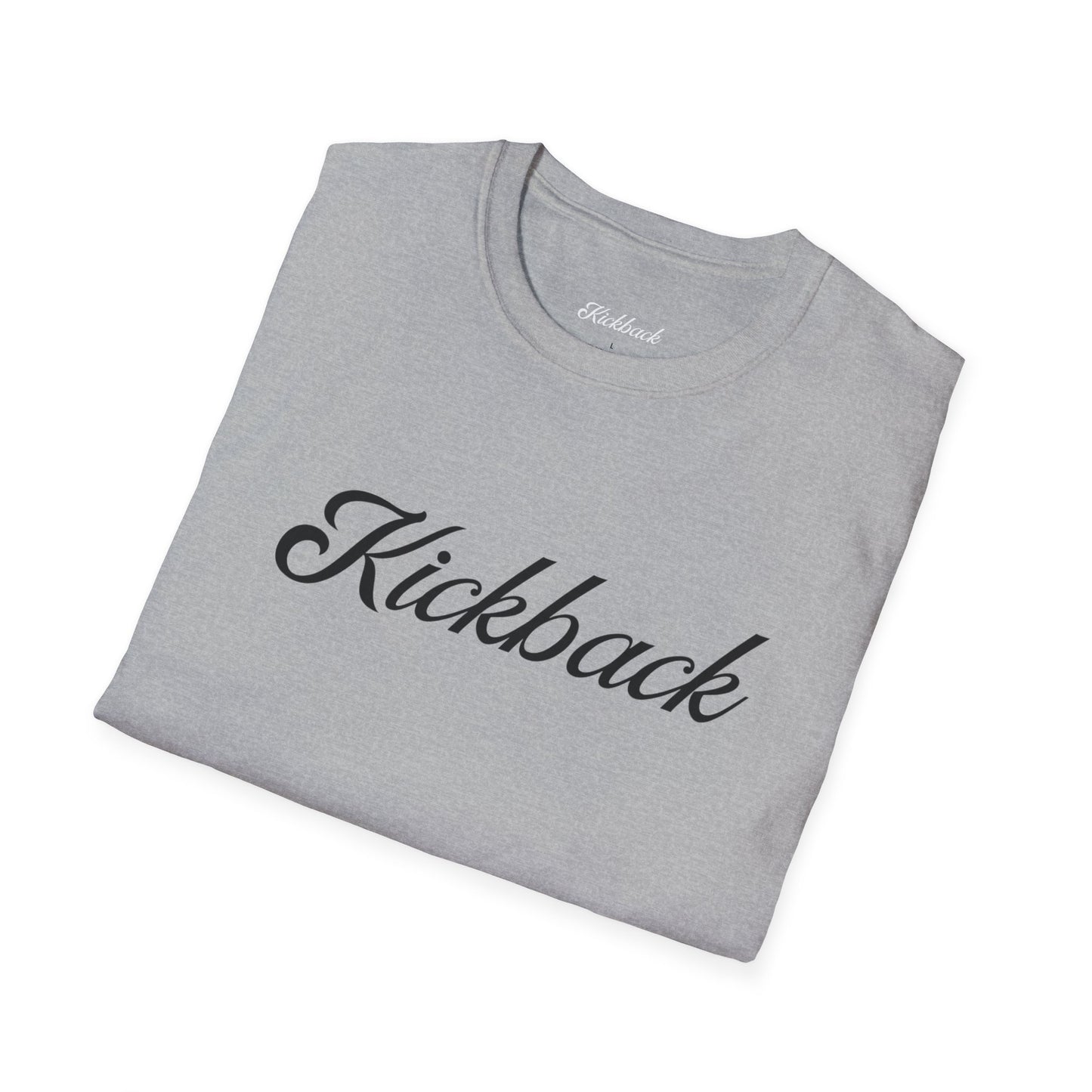 Light Grey Kickback Script Logo T-Shirt