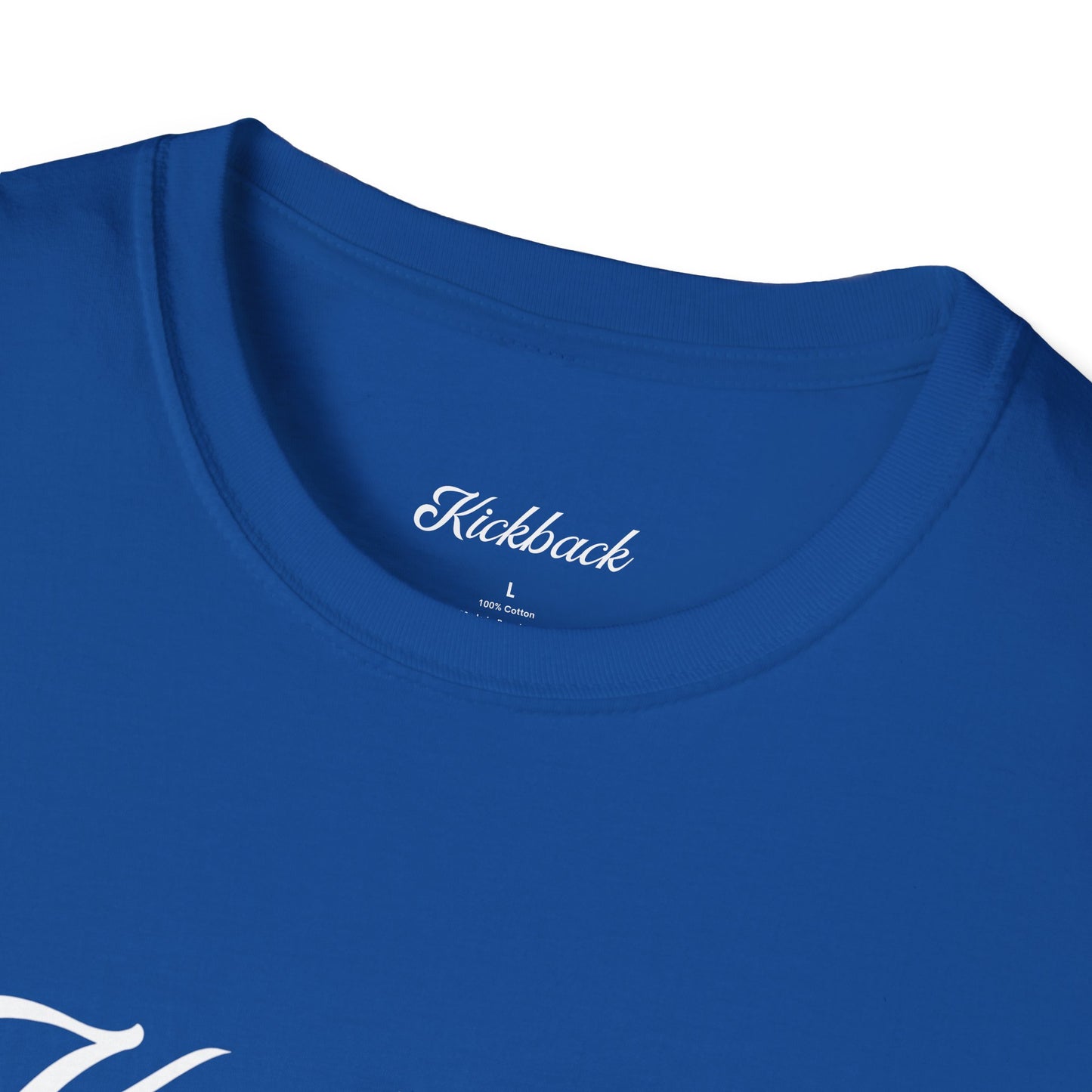 Royal Blue Kickback Script Logo T-Shirt