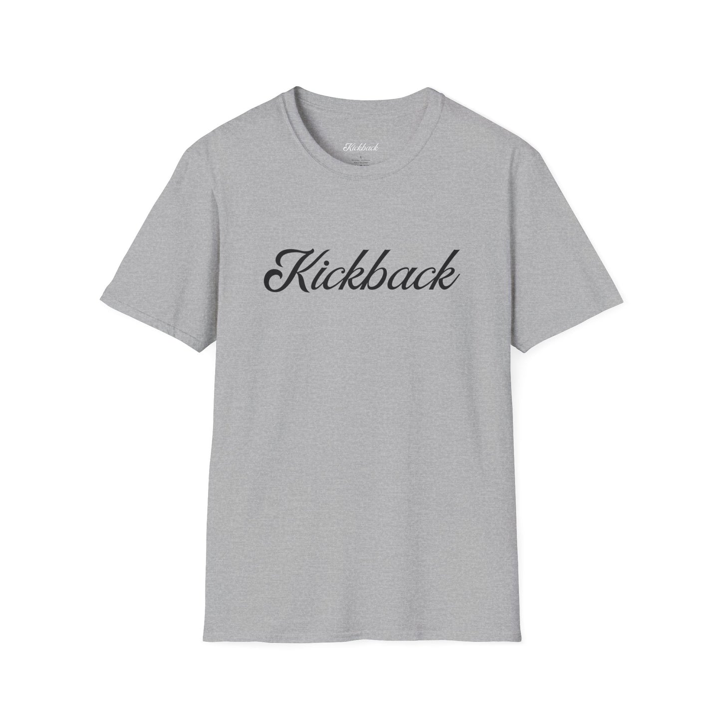Light Grey Kickback Script Logo T-Shirt