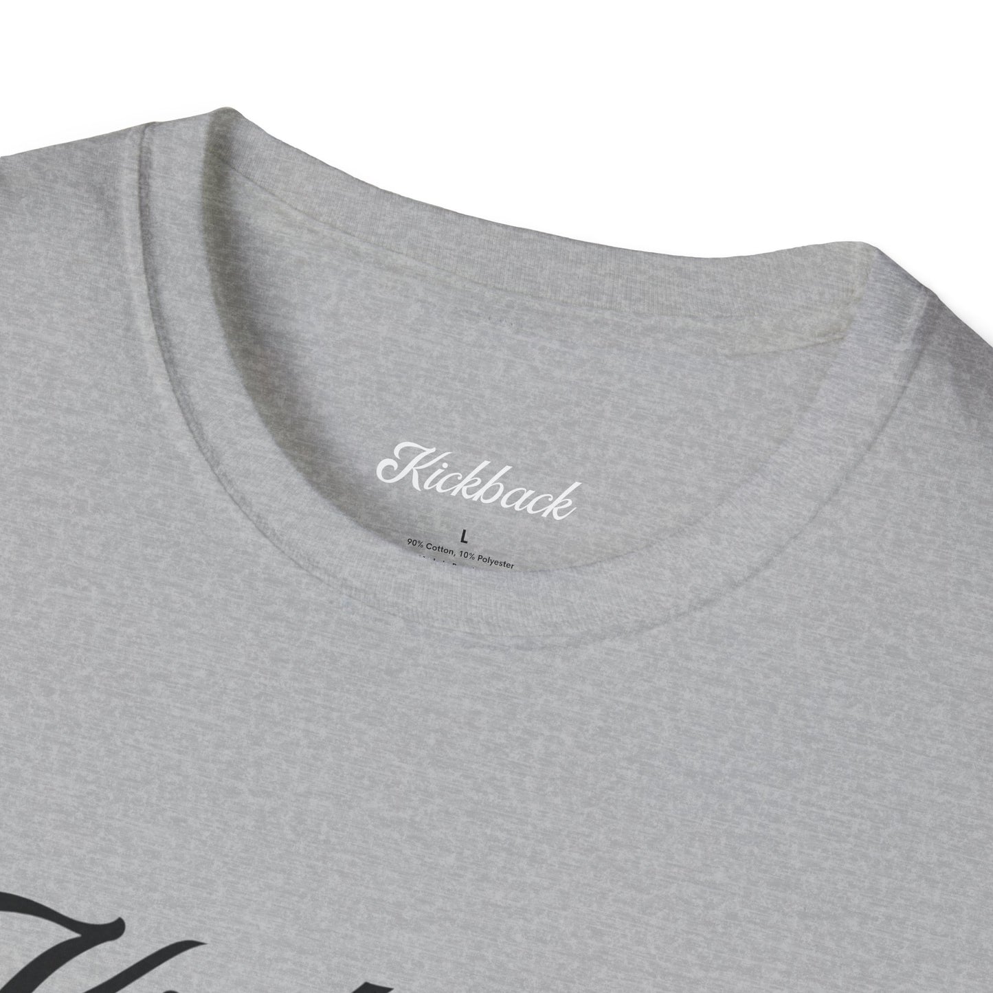 Light Grey Kickback Script Logo T-Shirt