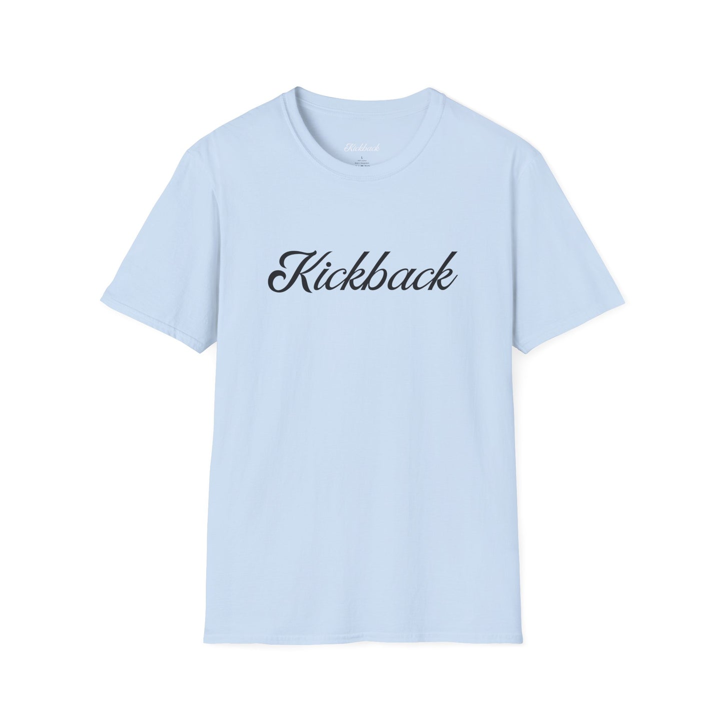 Light Blue Kickback Script Logo T-Shirt