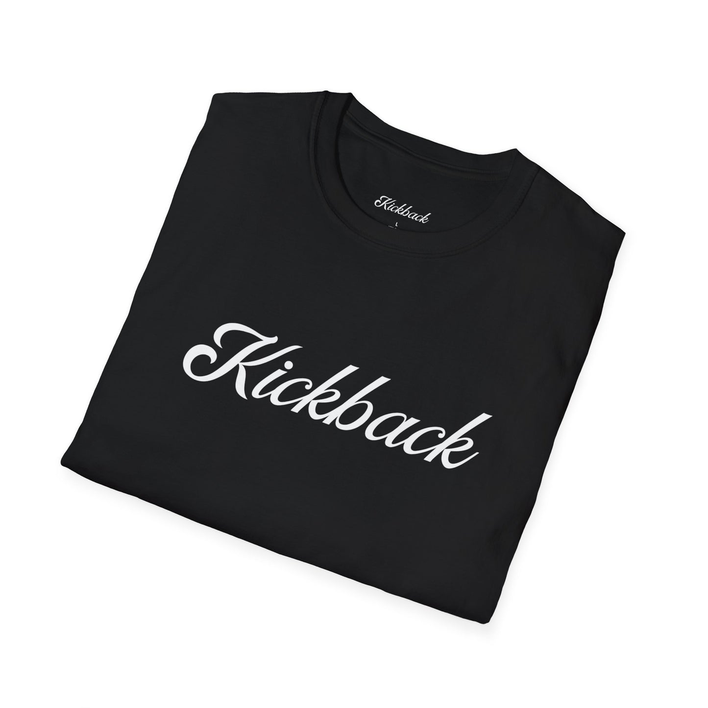 Black Kickback Script Logo T-Shirt