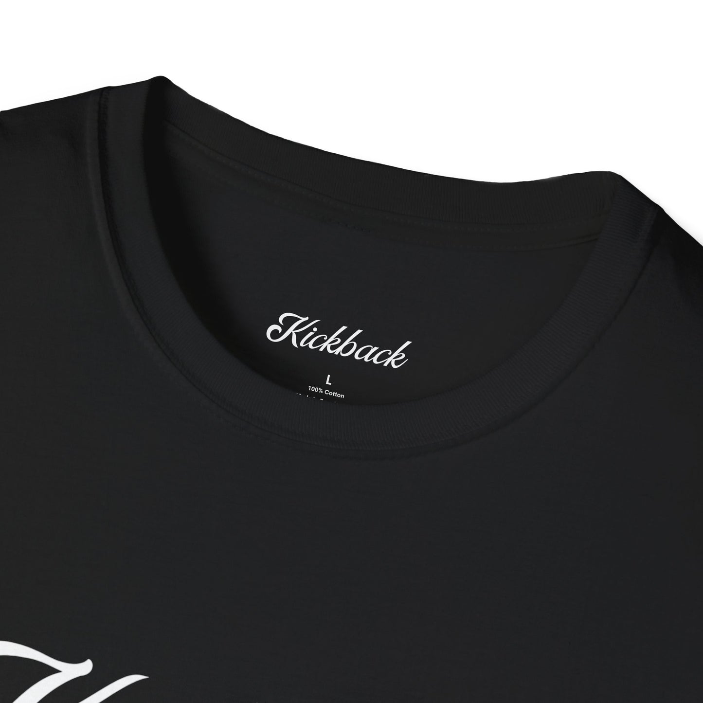 Black Kickback Script Logo T-Shirt