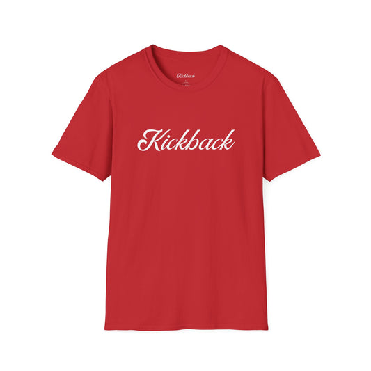 Red Kickback Script Logo T-Shirt