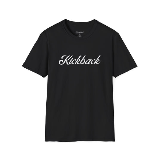 Black Kickback Script Logo T-Shirt