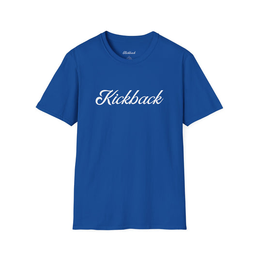 Royal Blue Kickback Script Logo T-Shirt