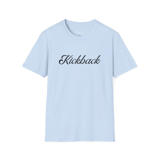 Light Blue Kickback Script Logo T-Shirt